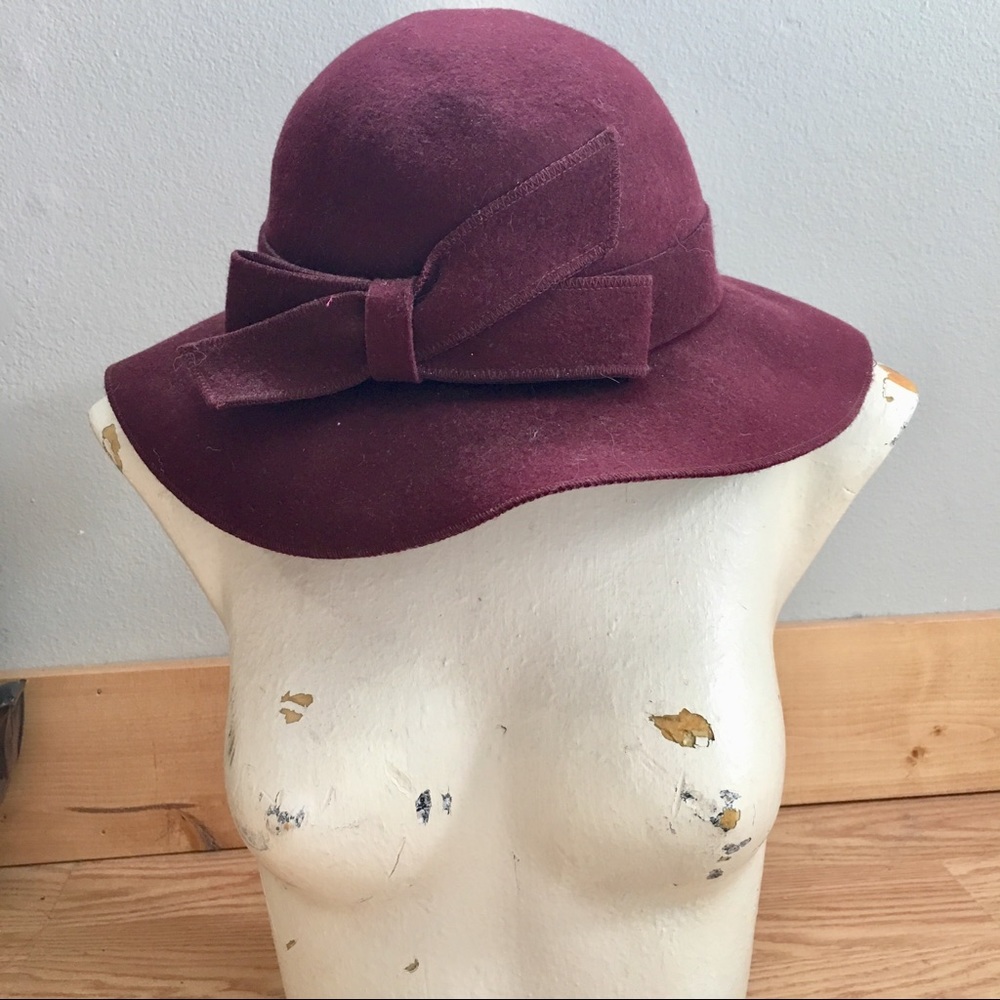 Maroon Floppy Hat